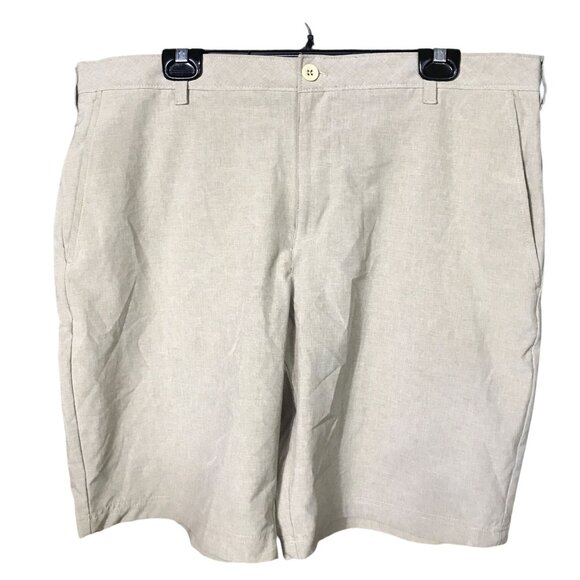 Izod tan heather Mens Shorts 38 - Picture 1 of 4